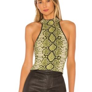 J.O.A. Top snakeskin S
